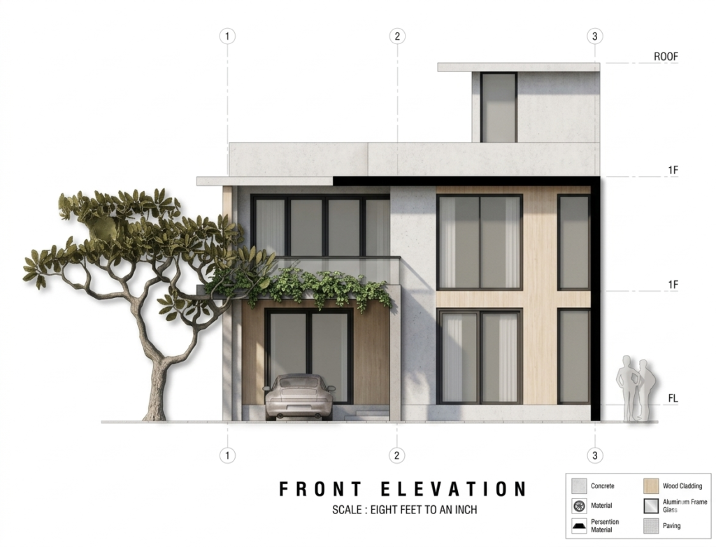 Sri Lanka Architecture front elevation